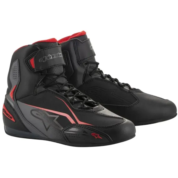 ZAPATILLAS ALPINESTARS FASTER 3 NEGRO GRIS ROJO