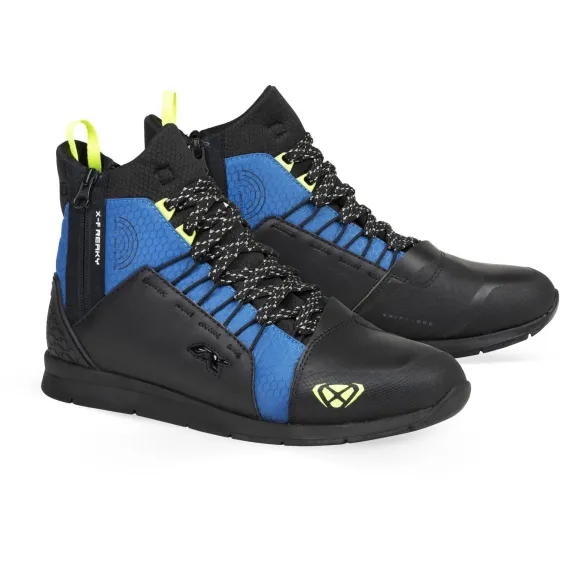 ZAPATILLAS IXON FREAKY WP NEGRO AZUL AMARILLO FLUOR