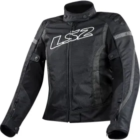 CHAQUETA LS2 GATE LADY NEGRO GRIS OSCURO