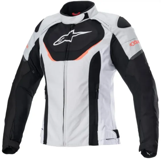 CHAQUETA ALPINESTARS STELLA T-JAWS V3 WATERPROOF LADY GRIS ICE NEGRO BLANCO