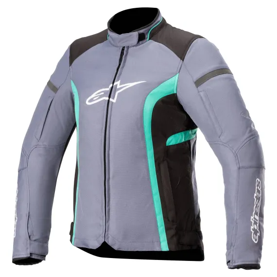 CHAQUETA ALPINESTARS STELLA T-KIRA V2 WATERPROOF LADY GRIS NEGRO TURQUESA