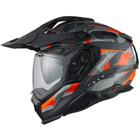 CASCO NEXX X.WED 3 TRAILMANIA GRIS MATE NARANJA FLUOR