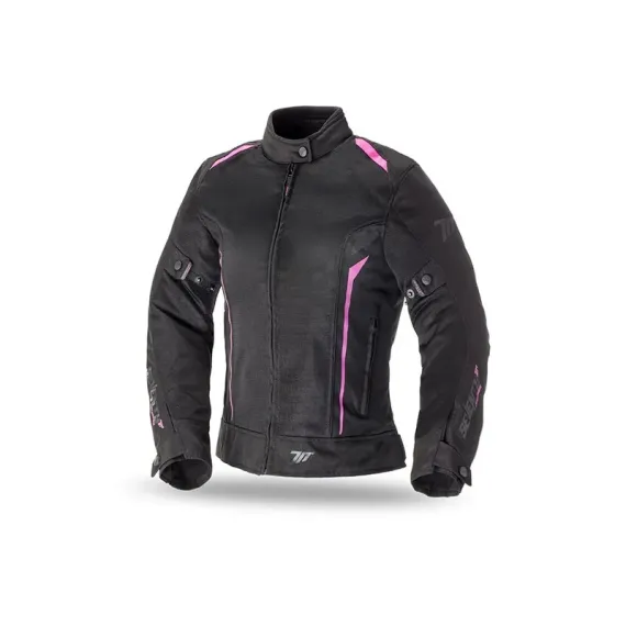 CHAQUETA SEVENTY DEGREES SD-JT36 VERANO LADY NEGRO ROSA