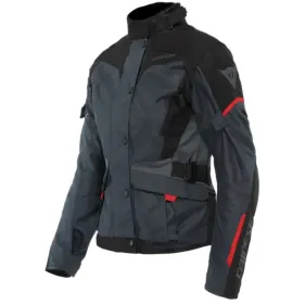 CHAQUETA DAINESE TEMPEST 3 D-DRY LADY ANTRACITA NEGRO ROJO