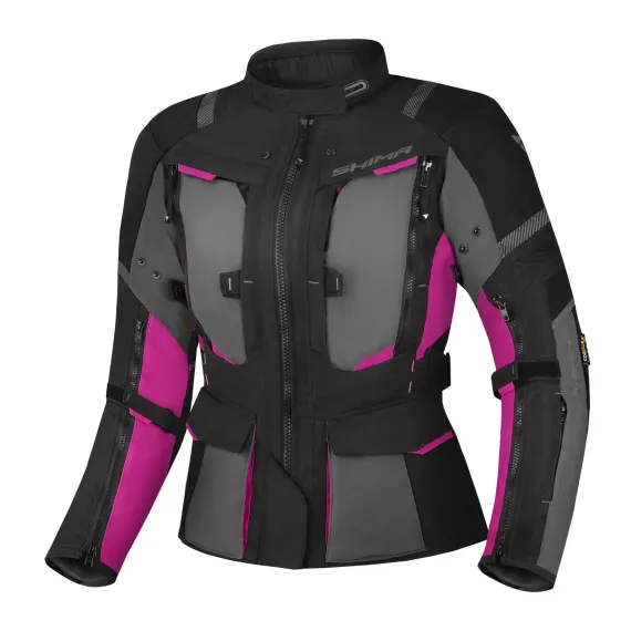 CHAQUETA SHIMA HERO 2.0 LADY NEGRO GRIS ROSA FLUOR