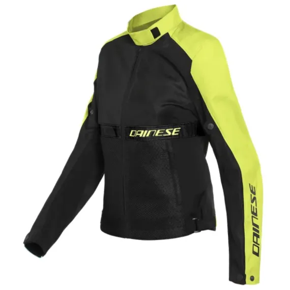 CHAQUETA DAINESE RIBELLE AIR LADY TEX NEGRO AMARILLO FLUOR