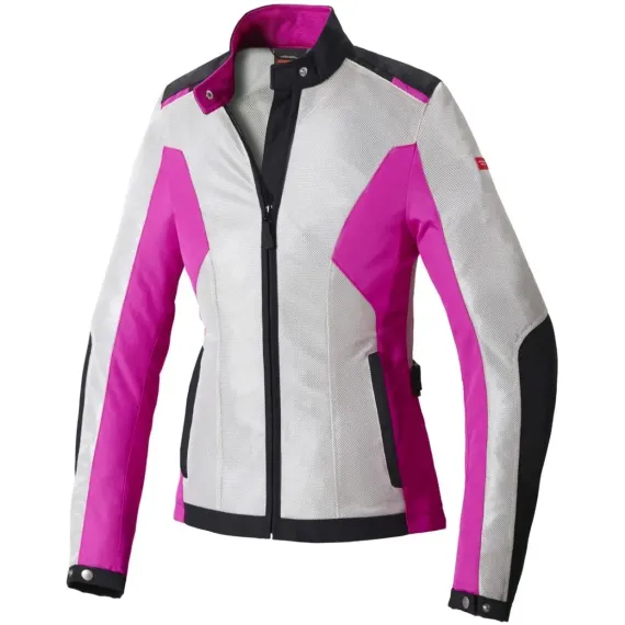 CHAQUETA SPIDI SOLAR NET LADY BLANCO ROSA