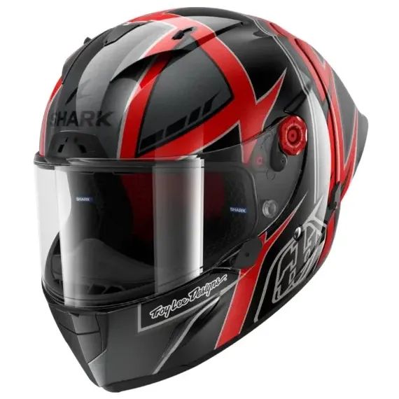 CASCO SHARK RACE-R PRO GP 06 REPLICA CAM PETERSEN TROY LEE DESIGNS KRA NEGRO ROJO ANTRACITA