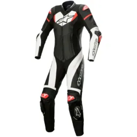 MONO ALPINESTARS STELLA GP PLUS 1 PIEZA LADY NEGRO BLANCO ROJO