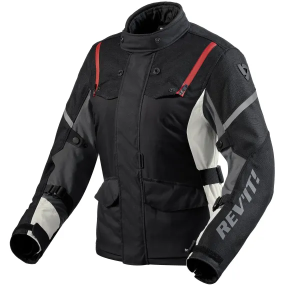 CHAQUETA REVIT HORIZON 3 H2O LADY NEGRO ROJO