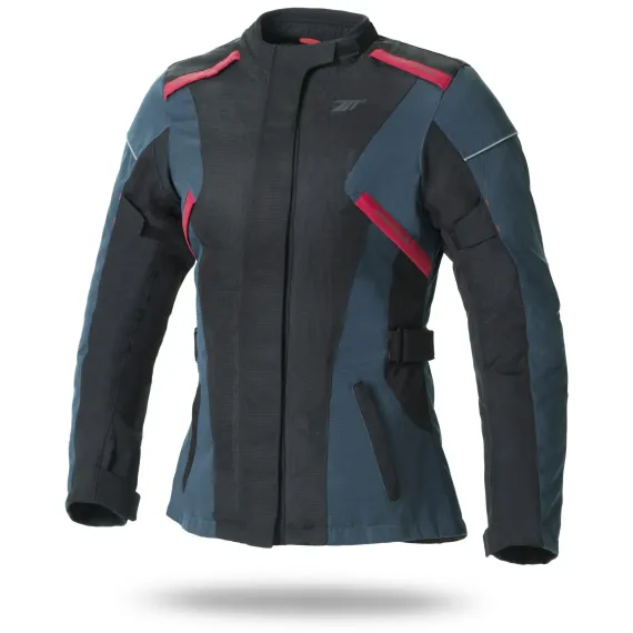 CHAQUETA SEVENTY DEGREES SD-JT79 LADY AZUL NEGRO ROJO