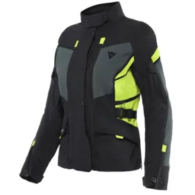 CHAQUETA DAINESE CARVE MASTER 3 GORE-TEX LADY NEGRO GRIS AMARILLO FLUOR