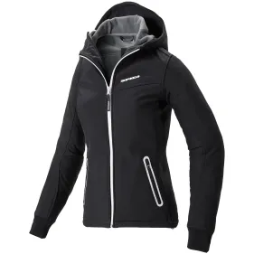 CHAQUETA SPIDI HOODIE ARMOR LADY NEGRO BLANCO