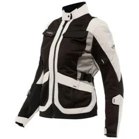 CHAQUETA DAINESE DESERT LADY TEX GRIS GLACIAR NEGRO