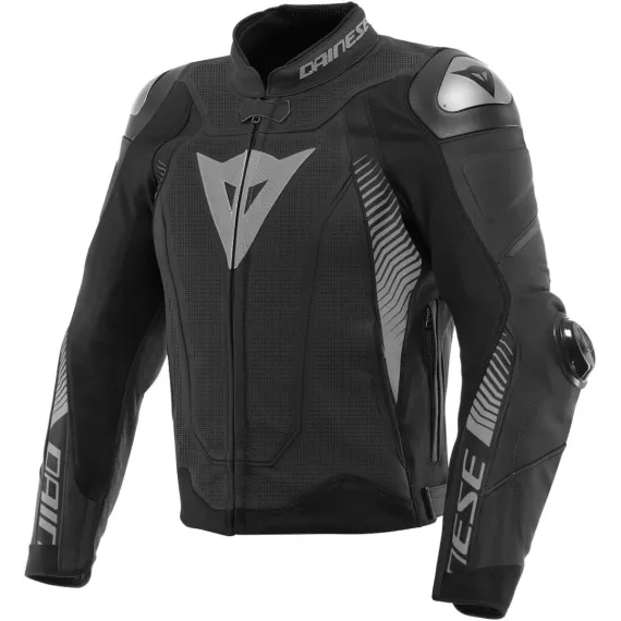 CAZADORA DAINESE SUPER SPEED 4 PERFORADO NEGRO MATE GRIS