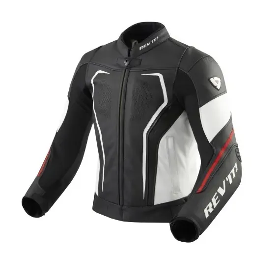 CAZADORA REVIT VERTEX GT NEGRO ROJO