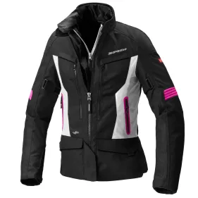 CHAQUETA SPIDI VOYAGER 4 LADY NEGRO ROSA