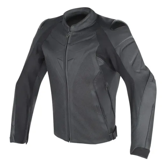 CAZADORA DAINESE FIGHTER PERFORADO NEGRO NEGRO