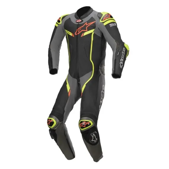 MONO ALPINESTARS GP PRO V2 1 PIEZA TECH AIR NEGRO GRIS AMARILLO FLUOR