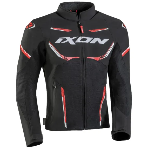 CHAQUETA IXON STRIKER AIR NEGRO ROJO BLANCO