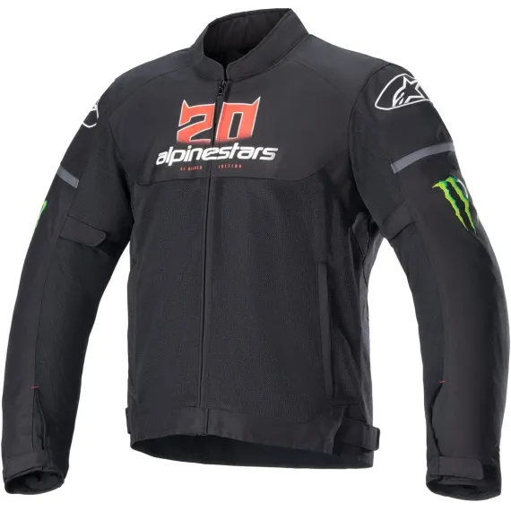 CHAQUETA ALPINESTARS FQ20 FABIO QUARTARARO T-SPS AIR MONSTER NEGRO BLANCO ROJO