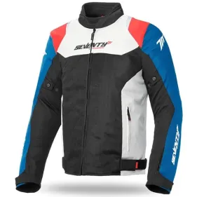 CHAQUETA SEVENTY DEGREES SD-JR48 VERANO RACING NEGRO ROJO...