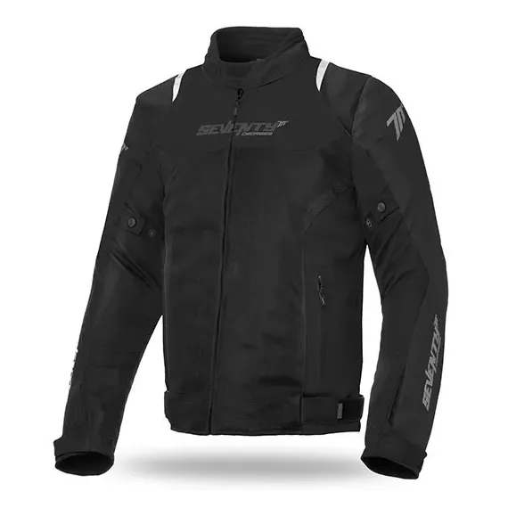 CHAQUETA SEVENTY DEGREES SD-JR48 VERANO RACING NEGRO