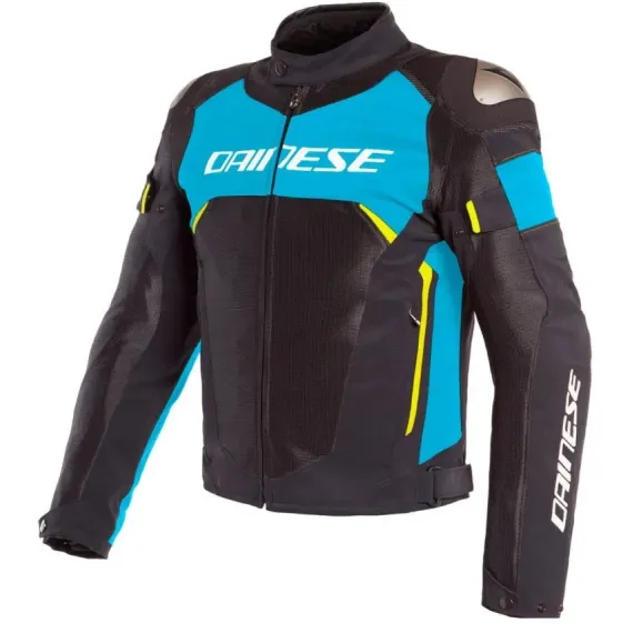 CHAQUETA DAINESE DINAMICA AIR D-DRY NEGRO AZUL AMARILLO FLUOR