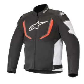 CHAQUETA ALPINESTARS T-GP R V2 AIR NEGRO BLANCO ROJO FLUOR