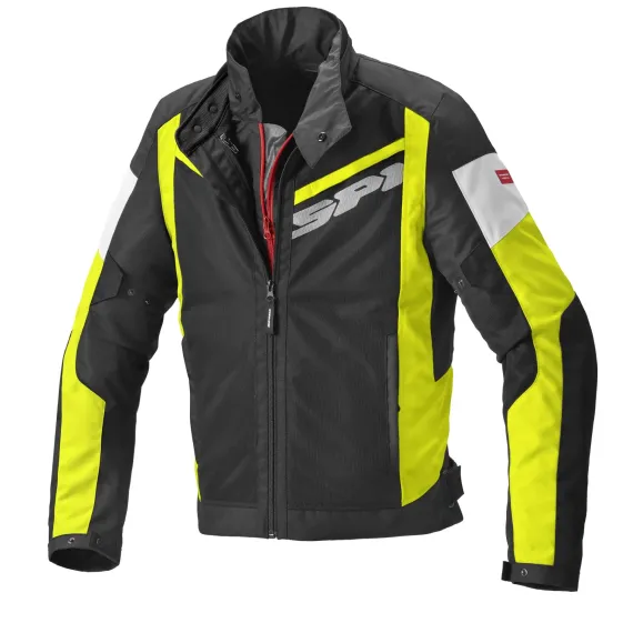 CHAQUETA SPIDI BREEZY NET H2OUT NEGRO AMARILLO FLUOR