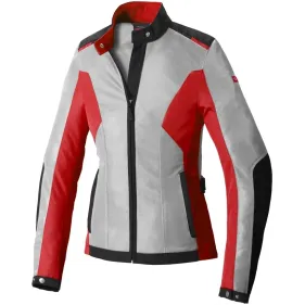 CHAQUETA SPIDI SOLAR NET LADY BLANCO ROJO