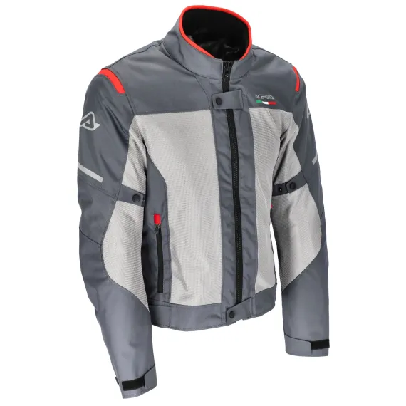 CHAQUETA ACERBIS CE ON ROAD RUBY GRIS ROJO