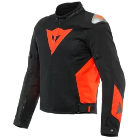 CHAQUETA DAINESE ENERGYCA AIR TEX NEGRO ROJO FLUOR