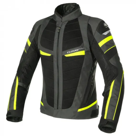 CHAQUETA CLOVER RAINJET-2 WATERPROOF GRIS OSCURO AMARILLO NEGRO