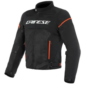 CHAQUETA DAINESE AIR FRAME D1 TEX NEGRO BLANCO ROJO FLUOR