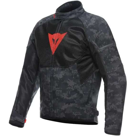 JACKET DAINESE IGNITE AIR TEX GREY CAMOUFLAGE BLACK FLUOR RED