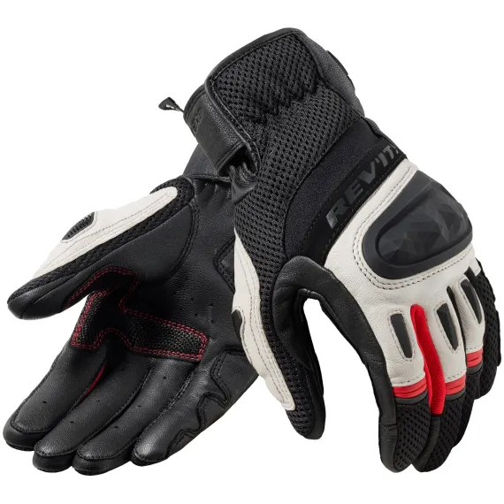 GUANTES REVIT DIRT 4 NEGRO ROJO