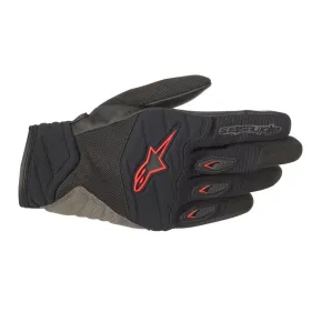 GUANTES ALPINESTARS SHORE NEGRO ROJO