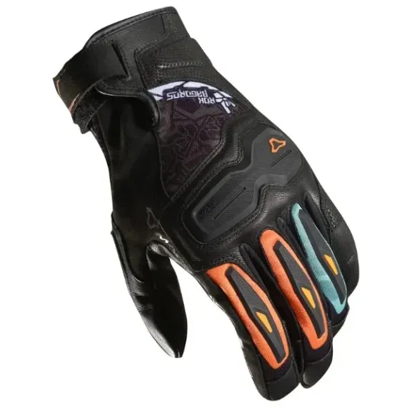 GUANTES MACNA HAROS ROK BAGOROS NEGRO NARANJA AZUL