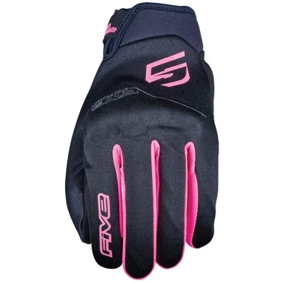 GUANTES FIVE GLOBE EVO WOMAN NEGRO ROSA