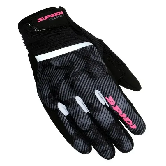 GUANTES SPIDI FLASH CE LADY NEGRO CAMUFLAJE