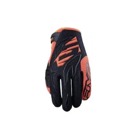 GUANTES FIVE5 MXF3 V2 19 NEGRO NARANJA FLUOR