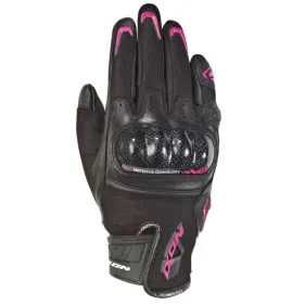 GUANTES IXON RS RISE AIR LADY NEGRO ROSA