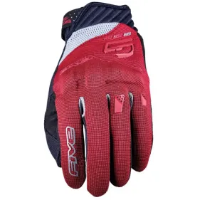 GUANTES FIVE RS3 EVO WOMAN ROJO BORGOÑA GRIS