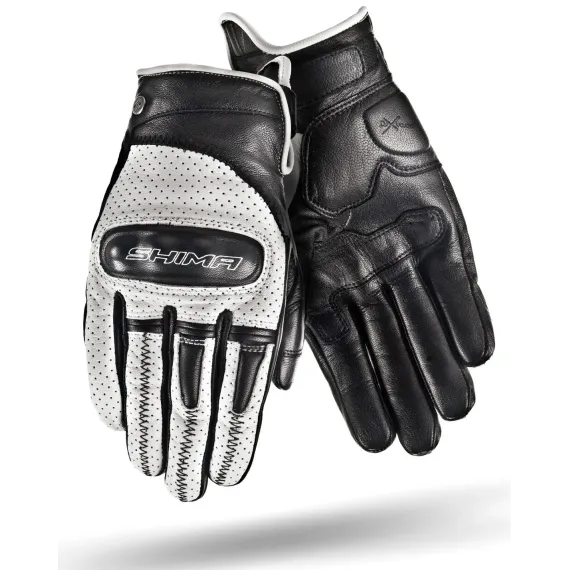 GUANTES SHIMA CALIBER BLANCO NEGRO