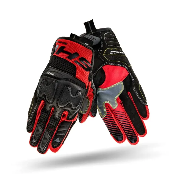 GUANTES SHIMA BLAZE NEGRO ROJO