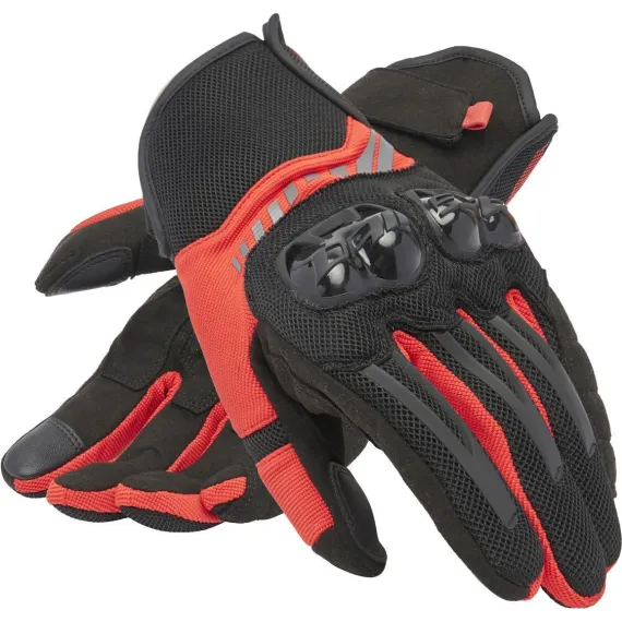 GUANTES DAINESE MIG 3 AIR NEGRO ROJO LAVA