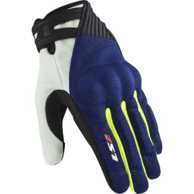 GUANTES LS2 DART II MAN AZUL AMARILLO FLUOR