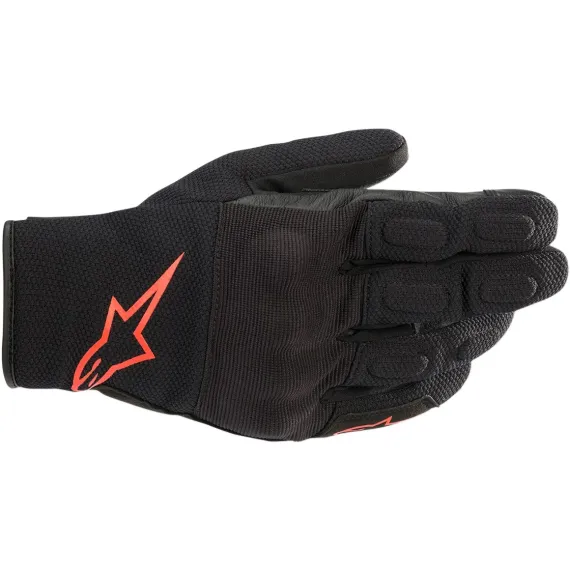 GUANTES ALPINESTARS S MAX DRYSTAR NEGRO ROJO FLUOR