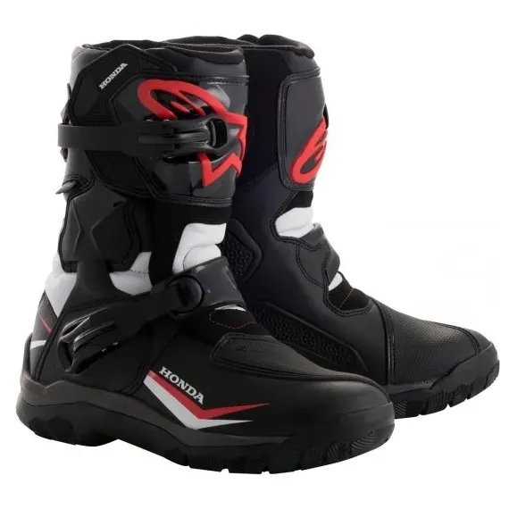 BOTAS ALPINESTARS BELIZE DRYSTAR HONDA NEGRO BLANCO ROJO